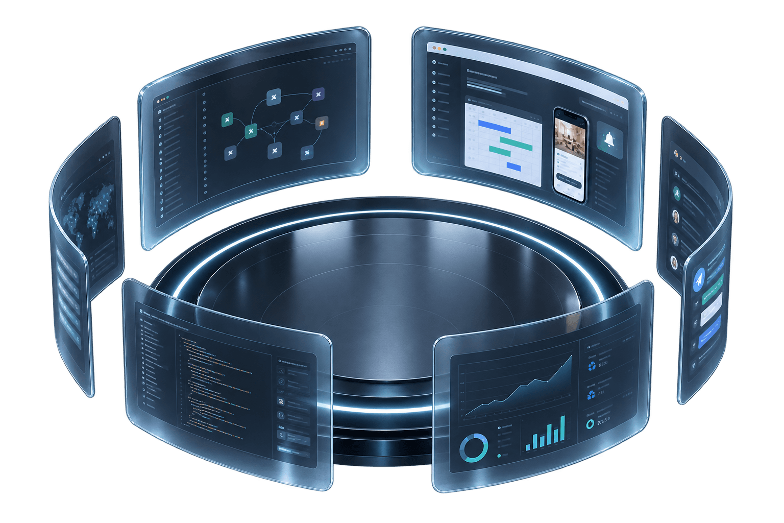 Connected digital systems for enquiries, scheduling, and operations